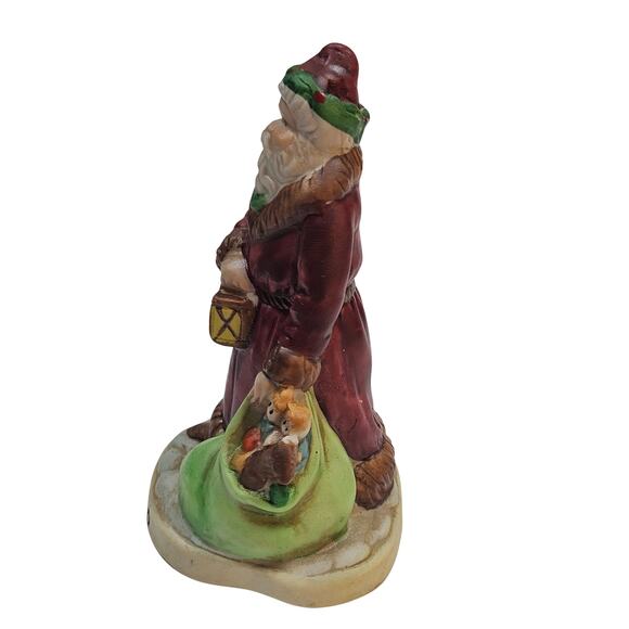 Vintage Santa Ceramic Hand Painted Figurine Santa 1900 RSVP Plus Pomotions #9902 - Picture 3 of 7
